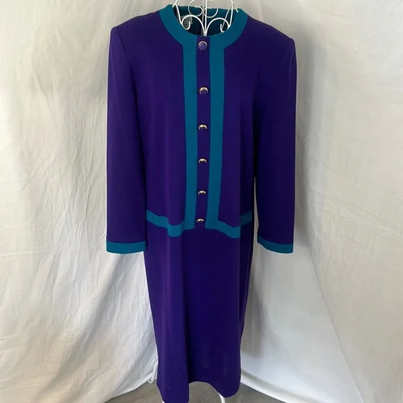 chinese dress ladies 80s Norma Kamali Chambray Dress | M